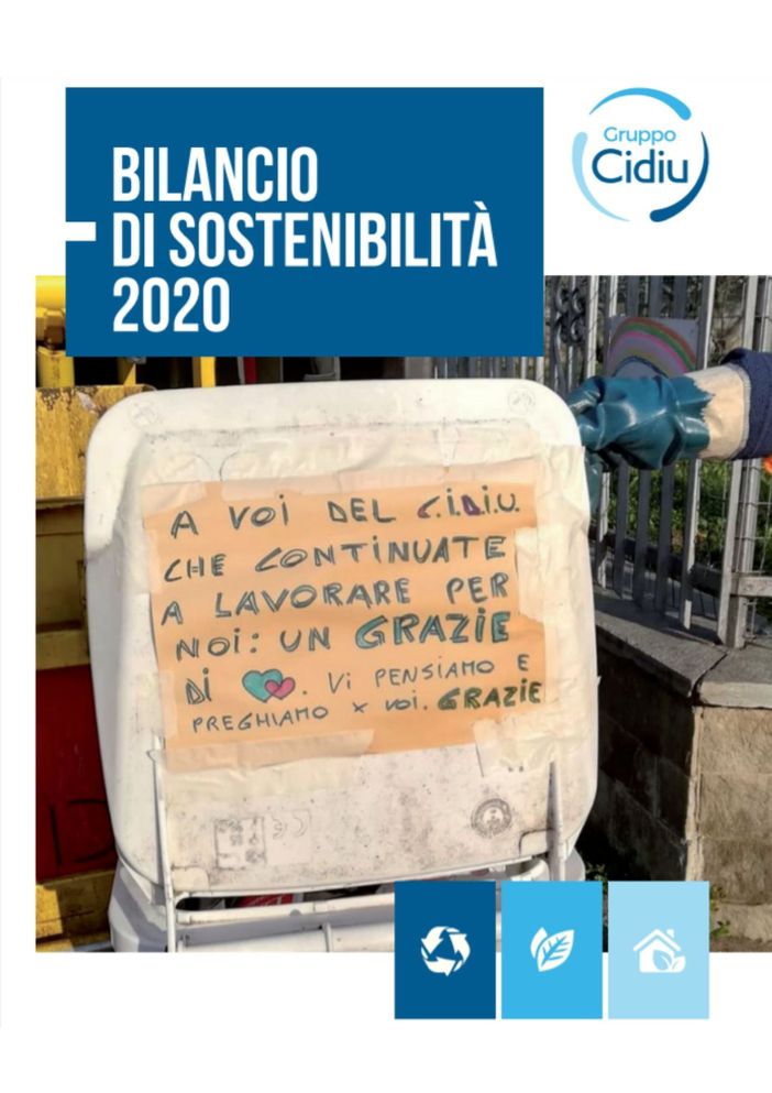 Online il bilancio di sostenibilità Cidiu 2020