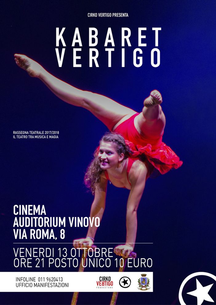 Kabaret Vertigo al cinema Auditorium di Vinovo