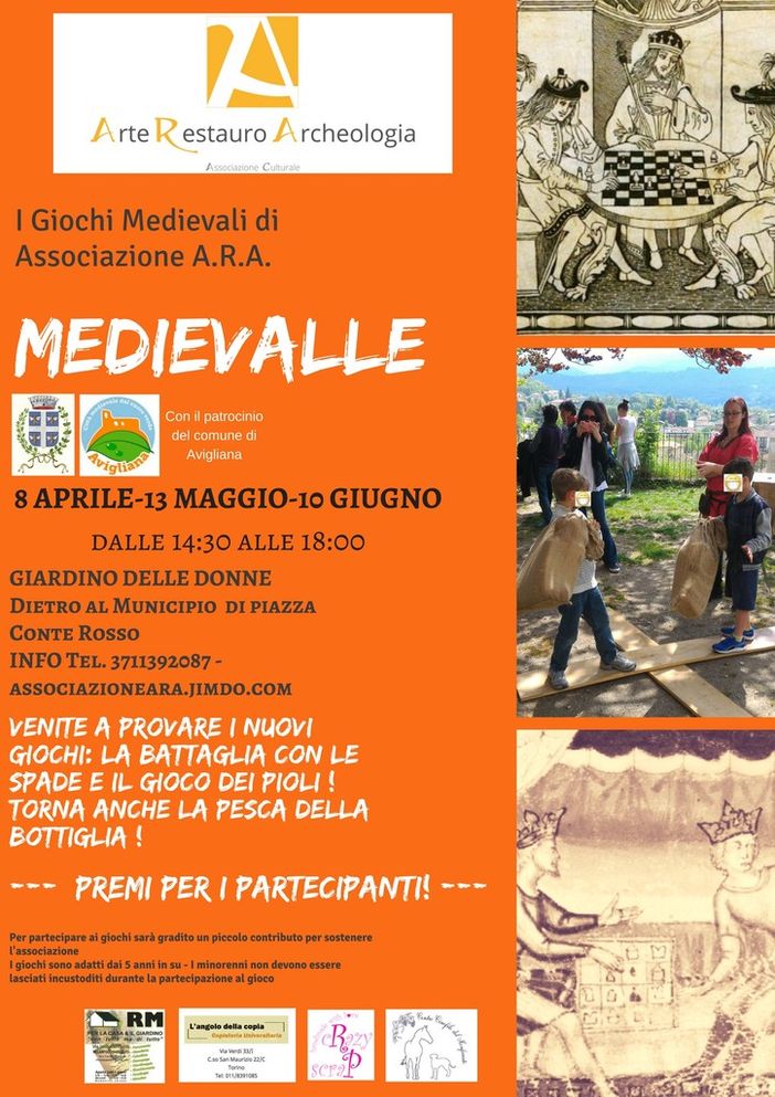 Avigliana, ritorna il 13 maggio e il 10 giugno l'appuntamento con Medievalle Avigliana, ritorna il 13 maggio e il 10 giugno l'appuntamento con Medievalle