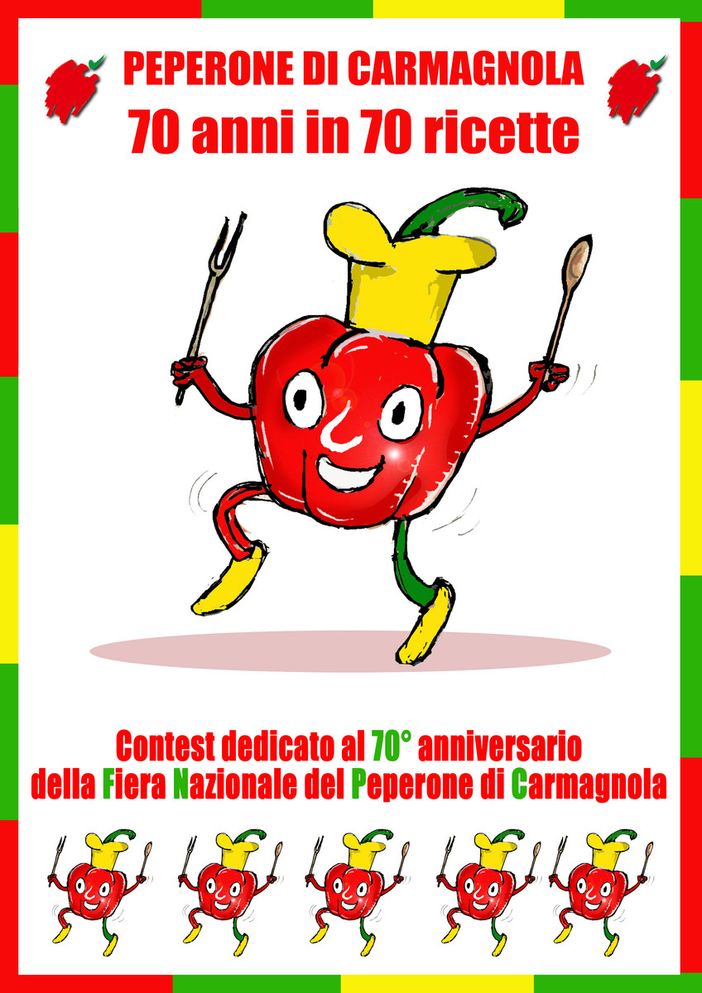 Ultimi giorni per partecipare al contest nazionale dedicato al Peperone di Carmagnola, in occasione del 70° anniversario della Fiera del Peperone di Carmagnola Ultimi giorni per partecipare al contest nazionale dedicato al Peperone di Carmagnola, in occasione del 70° anniversario della Fiera del Peperone di Carmagnola