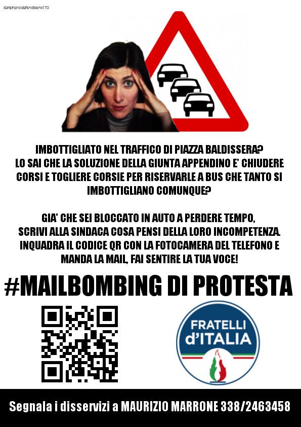 Caos piazza Baldissera, Marrone-Montaruli (FdI): "Volantinaggio alle auto in coda". Ora il Comune lavora a una task force Caos piazza Baldissera, Marrone-Montaruli (FdI): "Volantinaggio alle auto in coda". Ora il Comune lavora a una task force