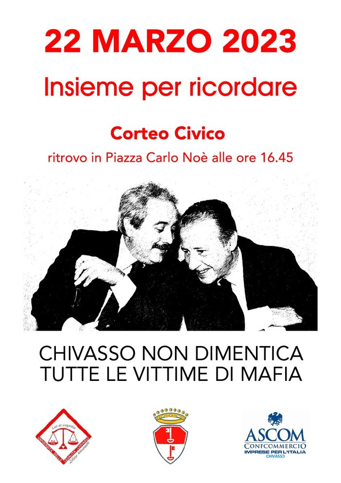 Locandina per manifestazione antimafia con Falcone e Borsellino Locandina per manifestazione antimafia con Falcone e Borsellino