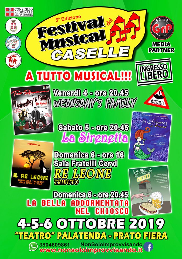 A Caselle riesplode la voglia di musical: quinta edizione per il Festival da La Sirenetta al Re Leone
