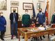 I bambini Giada e Nicolò con il sindaco di Venaria Fabio Giulivi e il governatore Alberto Cirio