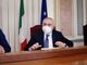 La sindaca Chiara Appendino, il prefetto Claudio Palomba e il governatore Alberto Cirio
