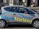 Un'auto elettrica del gruppo BlueTorino