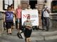 Uno dei momenti di protesta del Comitato degli ambientalisti