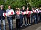 Alessandro Errigo al corteo da Collegno a Rivoli per sollecitare il proseguimento dei lavori