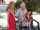 La sindaca Allisio e Giulio Giordano alla festa dei suoi 100 anni