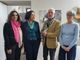 Franco Senestro all’inaugurazione della mostra a None, con, da sinistra, Paola Difino, Caterina Greco e Loredana Brussino Franco Senestro all’inaugurazione della mostra a None, con, da sinistra, Paola Difino, Caterina Greco e Loredana Brussino