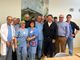 Ceravolo e Padovano con il personale dell’Asl To3