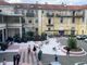 Il nuovo aspetto del cortile, visto dall’alto