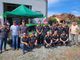 La squadra durante l’inaugurazione della nuova Panda