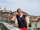Valentina Zago con San Maurizio sullo sfondo