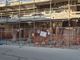 Il cantiere di piazza Ploto dopo il crollo