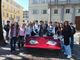 L’inaugurazione delle panchine rosse
