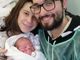 Andrea con mamma Cristina e papà Loris primo nato 2021 Asl To3