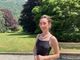 Laura Orsolini nel Parco comunale di Villa Widemann