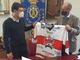 Cogno consegna la maglia delle giovanili della Valpe a Leonz Eder