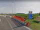 La zona del ponte oggetto di lavori
