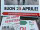 Manifesti imbrattati con scritte e svastiche nazi-fasciste