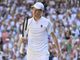 Una immagine di Jannik Sinner nel recente torneo di Wimbledon