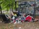 La discarica presente al parco Ruffini