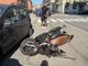 Incidente in via Candiolo: coinvolto uno scooter e un'automobile più due vetture parcheggiate
