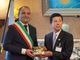 Il sindaco Stefano Lo Russo e il sindaco Ichiro Hirosawa a Nagoya
