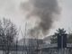 Incendio nell'area del Sempione
