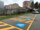 Tracciata la nuova segnaletica orizzontale nell'area parcheggio