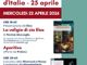 La locandina dell'iniziativa in programma il 22 aprile