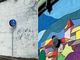 Piazza del Fieno prima e dopo il 'restauro' grazie alla street art