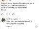 Il post che ha creato scandalo