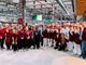 Foto di gruppo dei lavoratori Ipercoop di Beinasco