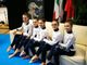 La chivassese Luna Chiarello con parte del team di Serie A1