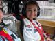 Barbara Riolfo alla guida della sua Lancia 037 in un'immagine tratta dal suo profilo Facebook