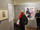 Il critico d'arte e Onorevole Vittorio Sgarbi in visita alla mostra