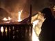 Distrutte dal fuoco cinque baite di un campeggio a Oulx
