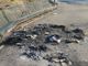 rimasugli di petardi e botti in strada