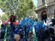 Contratto e dignità. I vigilanti privati bloccano corso Vittorio Emanuele in cerca del rinnovo: &quot;Non si vive con mille euro al mese&quot; [FOTO e VIDEO]
