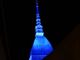 La Mole Antonelliana si illumina di blu contro la neurofibromatosi