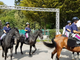 Polizia a cavallo e sulle moto d'acqua al Salone del Gusto di Torino