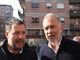 Paolo Damilano con Matteo Salvini, durante la campagna elettorale