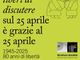 Lanciata la campagna digitale diffusa per celebrare il 25 Aprile e la Liberazione
