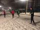 Runner sfidano il freddo al Valentino, al buio, sotto la neve