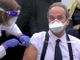 Il professor Giovanni Di Perri, primo vaccinato anti-Covid in Piemonte