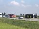 Camion si ribalta nei pressi dello svincolo di Marene sull'A6 in direzione Savona