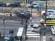 incidente automobilistico sui binari del tram