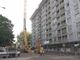 Cantiere stradale con impalcatura